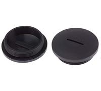 RS PRO Lot de 50 vis obturateurs M40 x 1,5 trous, Ø 39,9 mm, avec filetage, nylon 66, diamètre 45,8 mm, noir