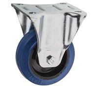 RS PRO, Roulette fixe Ø 100 mm, 180 kg, Ges H. 132 mm, roue B. 36 mm, 105 x 85 mm, plateau, matériau élastique