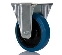 RS PRO, Roulette fixe Ø 125 mm, 230 kg, Ges H. 155 mm, roue B. 36 mm, 105 x 85 mm, plateau, matériau élastique