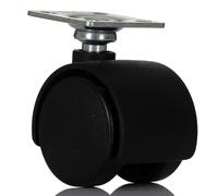 RS PRO, Roulettes pivotantes Ø 30 mm, 30 kg, Ges H. 38 mm, roue B. 33 mm, 28 x 28 mm, plateau, matériau nylon, lot de 4