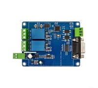 RS232 Module de relais double pour Modbus pour RTU 2 entrées 2 sorties | Ouvert / Normal Fermé, Interface Série Pour Automatisation Industrielle Et Télécommande, Bleu, 87X68mm