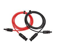 RSE Câble d'extension solaire rouge noir 4 mm² ou 6 mm² avec fiche électrique 2 x 8 m 4 mm²