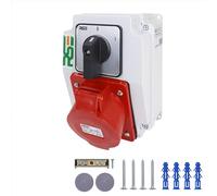 RSE RS KOMBI Distributeur de courant de construction CEE Distributeur de courant mural 11. RS-KOMBI 32 A 5P, 0-1 interrupteur 32 A