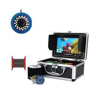 RSGXLFQZVAK Caméra sous-Marine, Caméra de pêche sous-Marine Fish Finder 7quot; 1000TVL15pcs LED Blanches + 15pcs Lampe Infrarouge for la sur Glace/mer Hiver(30 LEDs 15M Cable)