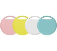 RSH Air Traceur Tag Lot de 4, Fonctionne avec l’app Localiser Apple (Uniquement iOS), Localisateurs D’Objets Bluetooth pour Valises/Portefeuilles/Clés/Sacs/Bagages, Batterie Remplaçable(Couleur)
