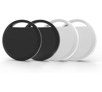 RSH AirTag Smart Tag Pro, Suivi de Valise Compatible avec Apple Where is App (iOS Uniquement), localisateur de clés pour clés, Bagages, Valise, Portefeuille, étanche IP67, Lot de 4