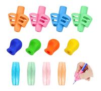 RT 12 Pièces D'aide à L'écriture pour Enfants, guide doigts ecriture enfant，Grip Crayon pour Enfants, Grips pour Crayons en Silicone, Outil de Correction de La Posture D'écriture pour Crayons