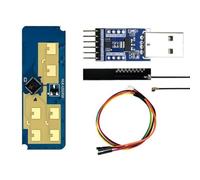 Rtauhife LD2450 DC5V 24G Module de Capteur Radar de Suivi de Mouvement Humain pour Maison Intelligente Test de Trajectoire Distance Angle Vitesse