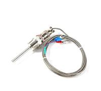 RTD PT100 Capteur De Température Thermocouple 1/2" NPT Raccord Fileté Avec 3 Câbles 2 m De Long De -50 à 300 °C