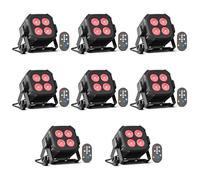 Rtktoup 8PCS RGBW Par LED Lumière de Scène, 40W Lumière Fête DMX 4/8CH avec Télécommande Éclairage de Scène, Lumière Soirée DJ pour Disco Show Bar Mariage Concert Halloween Noël