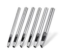 Rtppyakk 6 tailles perforateur ovale pour cuir, 6 Mm-10 mm, poinçons, emporte pièce à frapper, artisanat en cuir creux, ensemble d'outils de poinçonnage à la main