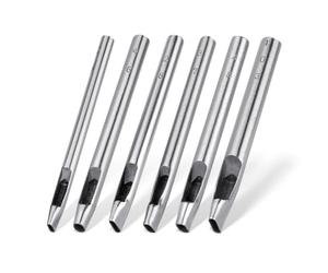 Rtppyakk 6 tailles perforateur ovale pour cuir, 6 Mm-10 mm, poinçons, emporte pièce à frapper, artisanat en cuir creux, ensemble d'outils de poinçonnage à la main
