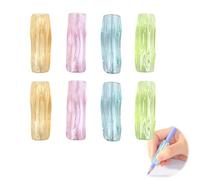 RTRTGS 8 Pcs Guide Doigts Ecriture Pencil Grips pour Crayon Aide écriture Enfant Aide Ergonomique à l’écriture pour Les droitiers et Les gauchers