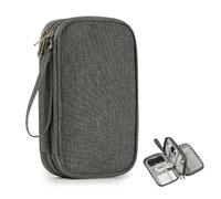 RTRTGS Sac de Rangement Câble Organisateur Universel, Étanche et Double Couche, Pochette Câble de Voyage, Organisateur Portable pour Accessoires Électroniques, USB Câbles et Câbles de Charge de