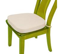 RTSFKFS Coussins De Chaise 40×40 45×45 50×50 avec Cordon de Serrage Coussin D'assise Antidérapant Semi-Circulaire for Chaise de Jardin, Chaise de Salle À Manger(Beige,45x45x5cm)