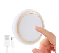 RTSU Rechargeable Tactile Veilleuse Avec Minuterie, Lampe de Nuit de Chambre de Bébé à Intensité Variable, Wireless Stick-sur LED Partout Poussez Tap Lumière pour Closet Cabinet (d'or)