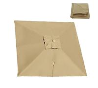 RTVGNSZSJL Auvent De Parapluie Déporté Carré Toile De Rechange Parasol De Jardin 8 Baleines 3x3m Couverture De Rechange pour Parasol Piscine Jardin Marché(Khaki,2.5x2.5m (8.2x8.2ft))