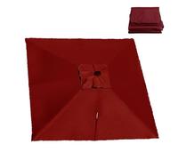 RTVGNSZSJL Auvent De Parapluie Déporté Carré Toile De Rechange Parasol De Jardin 8 Baleines 3x3m Couverture De Rechange pour Parasol Piscine Jardin Marché(Red,2.5x2.5m (8.2x8.2ft))