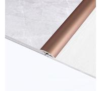RTVGNSZSJL Barre De Seuil，Bande De Transition De Sol, Bande De Garniture De Sol en Carreaux De Bois De Vinyle, Profilé De Compensationl pour Sols Inégaux (Or Violet)(Light Rose Gold)