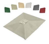 RTVGNSZSJL Carré Toile De Rechange 250x250cm Auvent De Remplacement pour Parasol Déporté 8 Baleines Auvent De Rechange pour Parasol De Jardin Extérieur(Taupe,250x250cm/8x8ft)