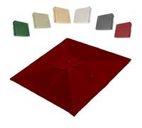 RTVGNSZSJL Carré Toile De Rechange 250x250cm Auvent De Remplacement pour Parasol Déporté 8 Baleines Auvent De Rechange pour Parasol De Jardin Extérieur(Red,250x250cm/8x8ft)