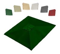 RTVGNSZSJL Carré Toile De Rechange 250x250cm Auvent De Remplacement pour Parasol Déporté 8 Baleines Auvent De Rechange pour Parasol De Jardin Extérieur(Green,300x300cm/10x10ft)
