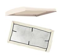 RTVGNSZSJL Toile De Rechange pour Balancelle Extérieur 213x122cm Housse De Toit pour Balancelle 2 3 Places Auvent De Rechange pour Balancelle Imperméable(Beige,56x47x8in(142x120x20cm))