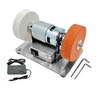 Rtxbvg Prise UE, 100 W Double Meuleuse Moteur de Meuleuse Mini Polissage Grossier et Fin Meule Électrique Pierre de Meulage