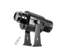 RTYUIOTG Projecteurs GOBO LED HD Zoom 60W manuels étanches, Motif GOBO personnalisé Rotation enseignes publicitaires Lampes d'éclairage d'ingénierie (Noir)