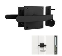 Ruaizel Loquet de portail double face, Verrou de porte, matériel de porte battante robuste pour clôture extérieure, portails en bois, portail de piscine, jardin