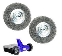 Ruayia Lot de 2 brosses en acier inoxydable de qualité supérieure compatibles avec les nettoyeurs à joints Einhell - Brosse de rechange robuste en acier inoxydable - Accessoires de nettoyage pour