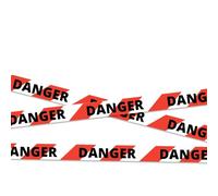 Rubalise de chantier - DANGER - NF P98-465 - Longueur 10 mètres