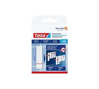 tesa Languettes adhésives 77761 – pour carrelage & métal, jusqu'à 3 kg – Blanc, 6 pièces