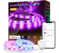 Ruban à LED Connecté WiFi (2x5M), RGB Bande Lumineuse Intelligente Compatible avec HomeKit, Siri, Alexa et Google Home.