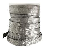 Ruban à Manchon tressé en cuivre, 5M/2M, Maille métallique ID 2mm ~ 28mm, Fil de Conduit et Blindage câble, Tuyau Protection conducteur(Color2,2mm x 5M)