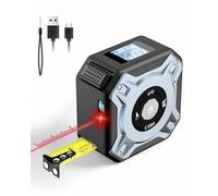 Ruban à Mesurer Laser 2 en 1, Telemetre Laser 40m & Metre Ruban 5m, USB-C Rechargeable Metre Laser, Écran LCD, Plusieurs Modes de Mesure, M/in/Ft, pour Le Bricolage et la Décoration Intérieure, IP56