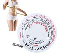 Ruban à mesurer rond IMC, outils mesure taille rétractables automatiques | Ruban portatif de calculatrice blanche, règle de mesure de 59,1 pouces pour la mesure de la taille des bras, de la poitrine