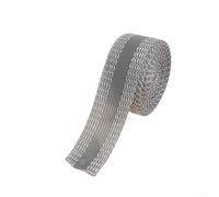 Ruban à repasser à repasser 64 m lavable pour pantalon (gris) | 64 m de long, 15 mm de large, lavable jusqu'à 40 °C, idéal pour le lavage fréquent des vêtements professionnels