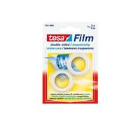 Tesa Ruban adhésif double face Tesafilm 7,5 m x 12 mm | Ruban adhésif double face transparent - Pour fixer discrètement photos, papier et cartons légers - Facile à dérouler