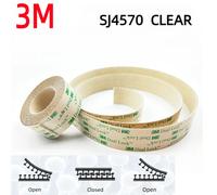 Ruban adhésif 3M Dual Lock SJ4570, ruban adhésif refermable transparent 3M pour panneaux légers, présentoirs et utilisation en intérieur 25.4mmX1m SJ4570