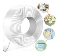 Ruban Adhésif 3m X 3cm X 2mm Double Face Extra Fort Accroche Tableau Sans Percer Puissant Transparent Multifonctionnel Réutilisable Lavable Pour Les Tapis Et Les Voitures