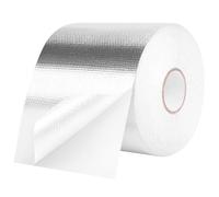 Ruban Adhésif Aluminium,117mm X 25m Bande D'étanchéité Étanche Feuille,Ruban D'aluminium De Réparation,Ruban Adhesif Haute Temperature Pour La Réparation,L'isolation,L'étanchéité