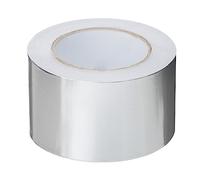 Ruban adhésif aluminium 48 mm x 45 m, résistant à la chaleur et étanche | Ruban aluminium résistant aux UV pour réparer les surfaces métalliques et réaliser des pare-vapeur.