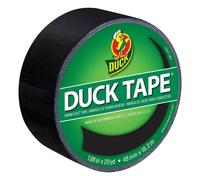Duck – Ruban adhésif en tissu noir uni – Réparation, bricolage, décoration – 48 mm x 18,2 m