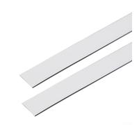 Ruban adhésif décoratif en PVC pour espaces de carrelage, lignes de fond mural et bords de meubles - Rouleau de décalcomanie imperméable et résistant à l'humidité - 5 m (1,3 cm de large, argenté)