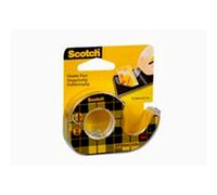 Ruban adhésif double face 3M Scotch en dévidoir manuel jetable avec 1 rouleau de 12 mm x 6,3 m x72 morceau