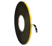 Ruban adhésif double face, 9 mm x 50 m, noir, 0,45 mm