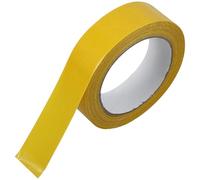 Ruban Adhésif Double Face en Fibre Jaune, Découpe Facile, Usage Pro DIY | Fixation Polyvalente, Forte Adhérence, Repérage Rapide, pour Vêtements, Tapis et Réparations Diverses
