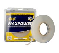 Ruban adhésif double face - Max Power - 19mm x 16.5m - Transparent - Forte adhérence - Multi-usages
