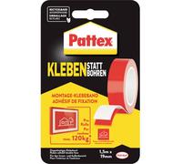 Pattex Ruban adhésif double-face PXMT2 blanc 1,5 m x 19 mm 1 pc